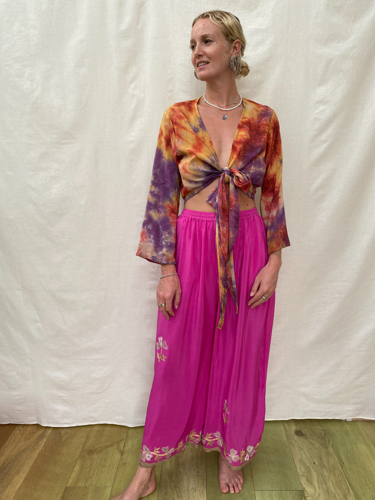 SILK TROUSERS | Bubblegum ~ short
