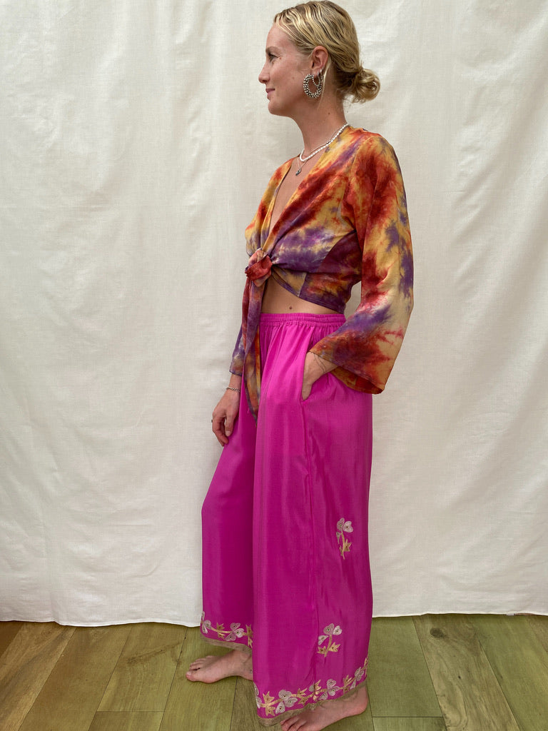 SILK TROUSERS | Bubblegum ~ short