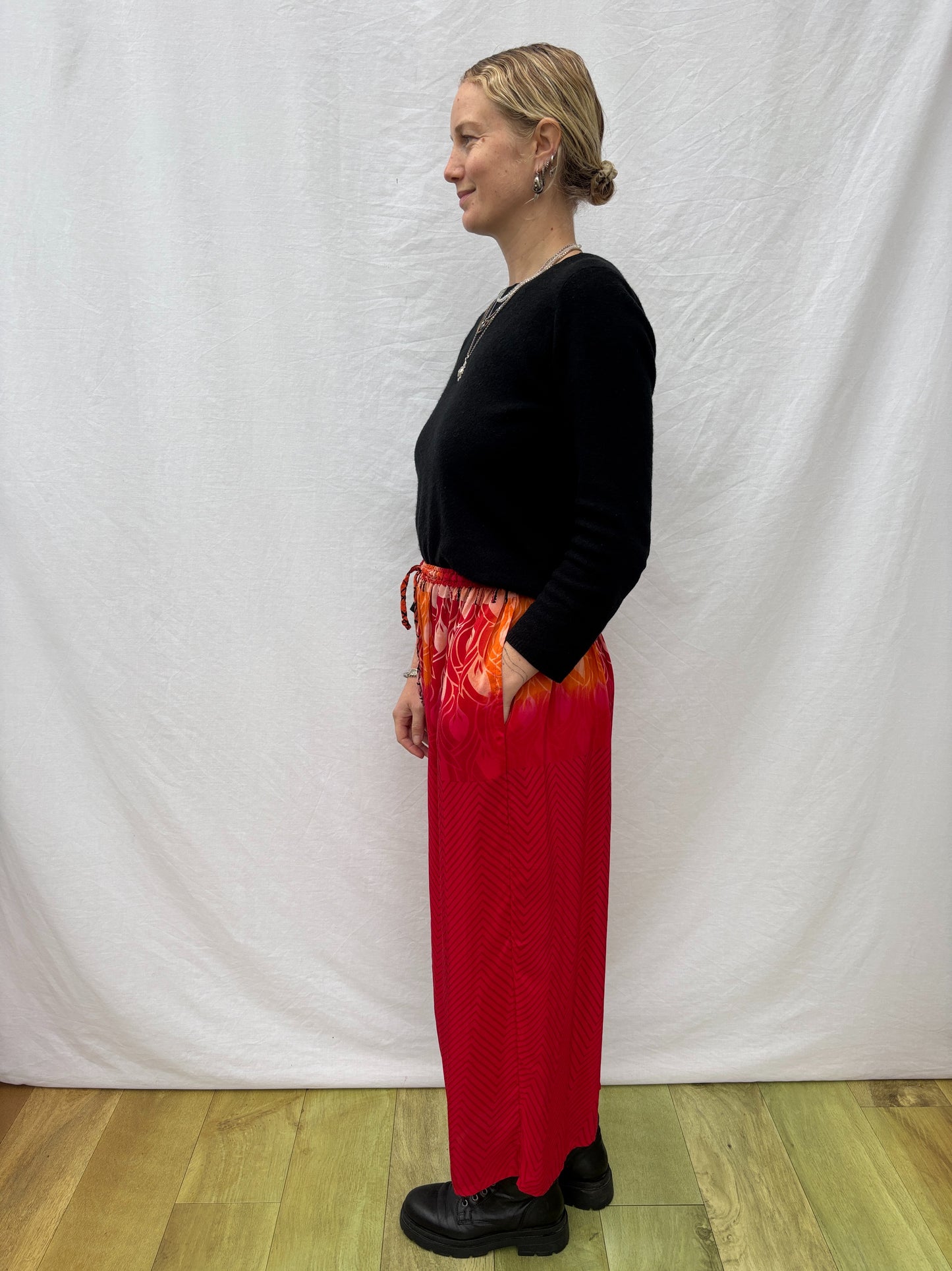 SILK TROUSERS | Short ~ Fire
