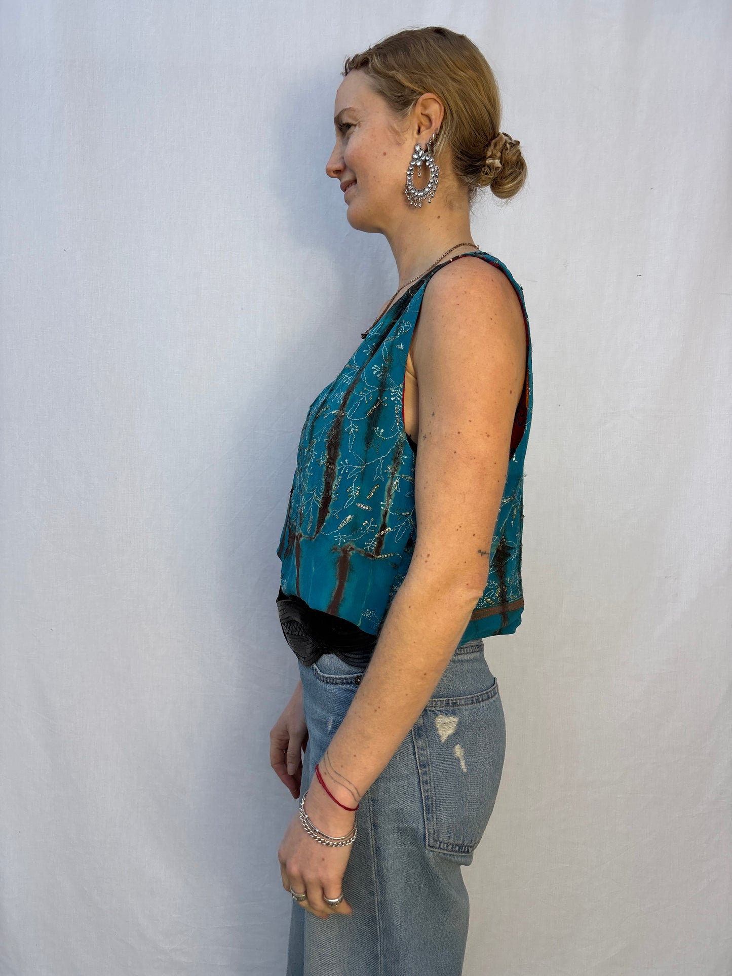 SILK WAISTCOAT | M/L ~ Romance