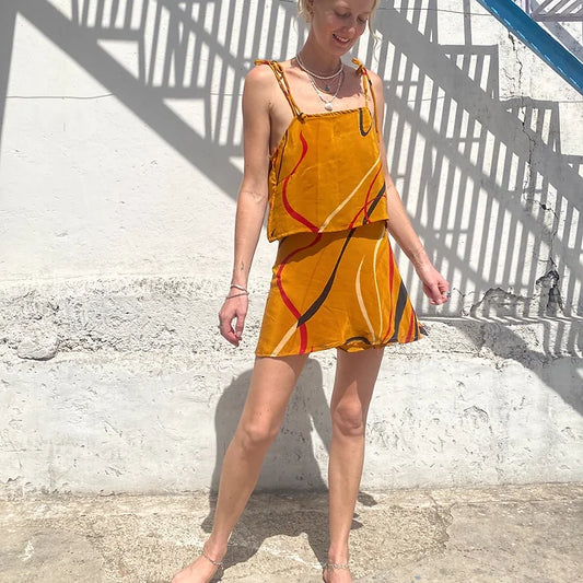 SKIRT SET | Mini S/M ~ mustard