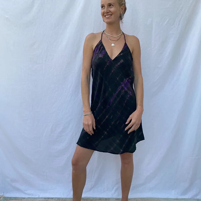 Mini Summer dress - M/L - purple wash