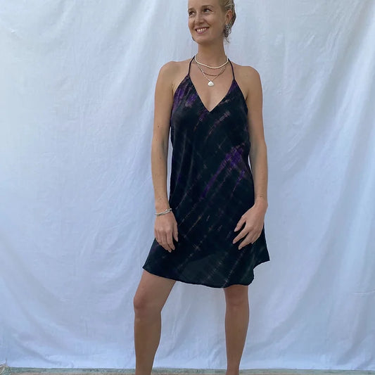 Mini Summer dress - M/L - purple wash