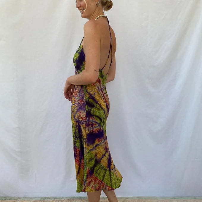 Summer Dress - S/M - tie dye