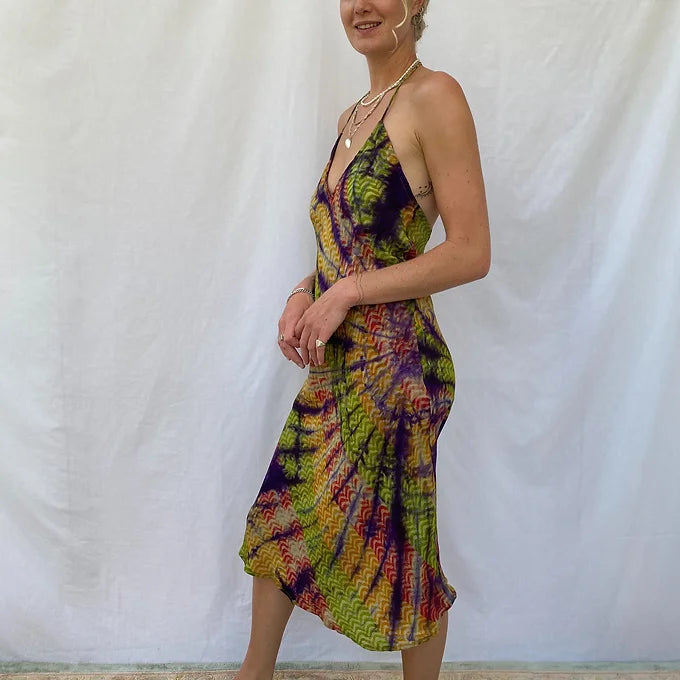 Summer Dress - S/M - tie dye