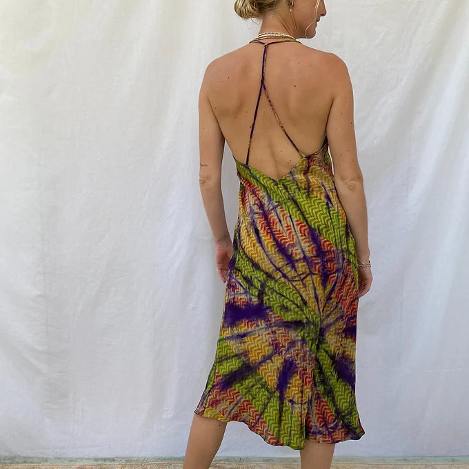 Summer Dress - S/M - tie dye