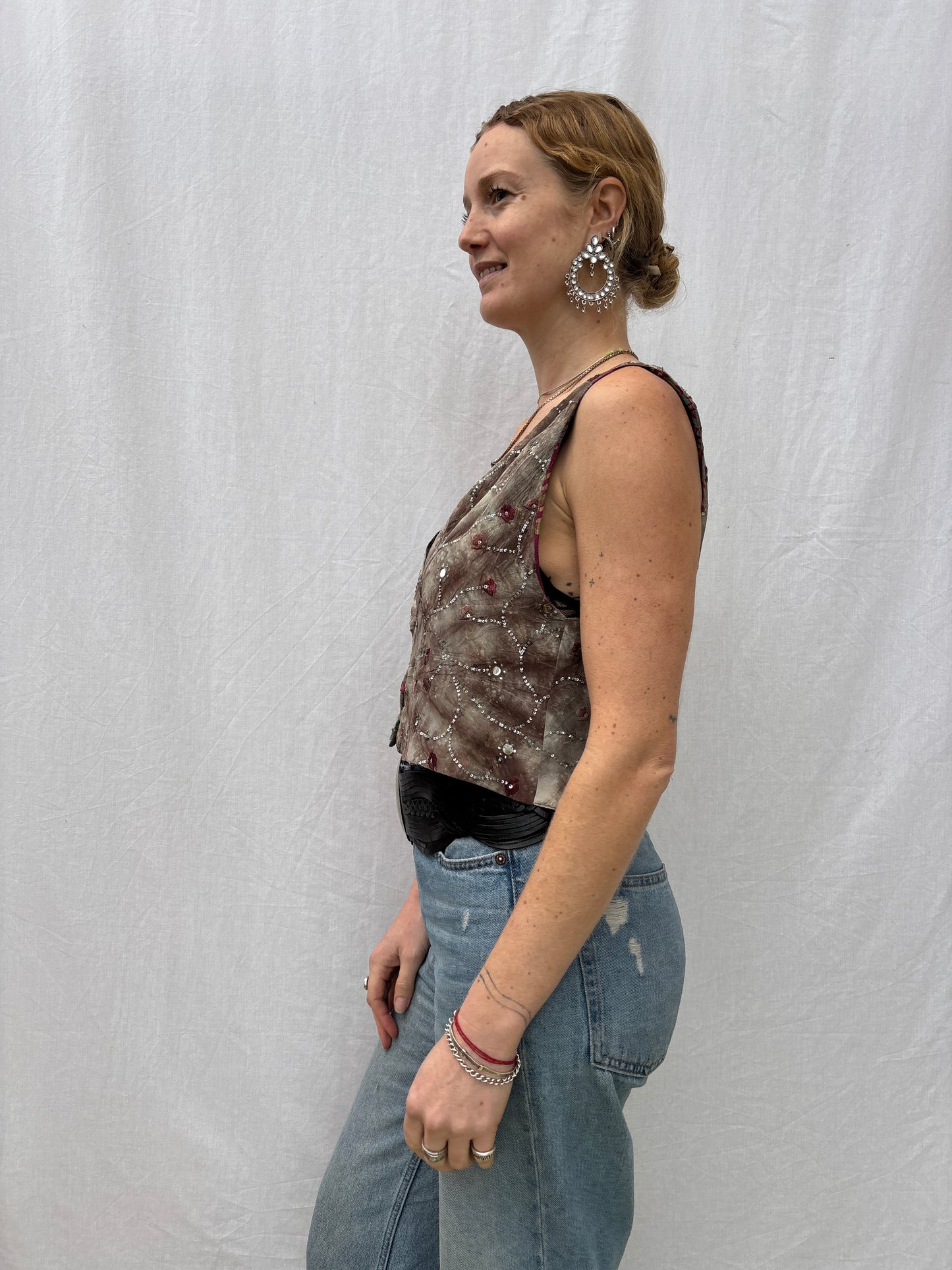 SILK WAISTCOAT | S/M ~ Golden hour