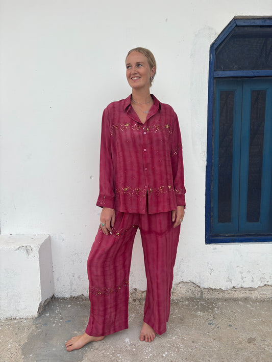 SHIRT SET |  Long ~ Smell the roses