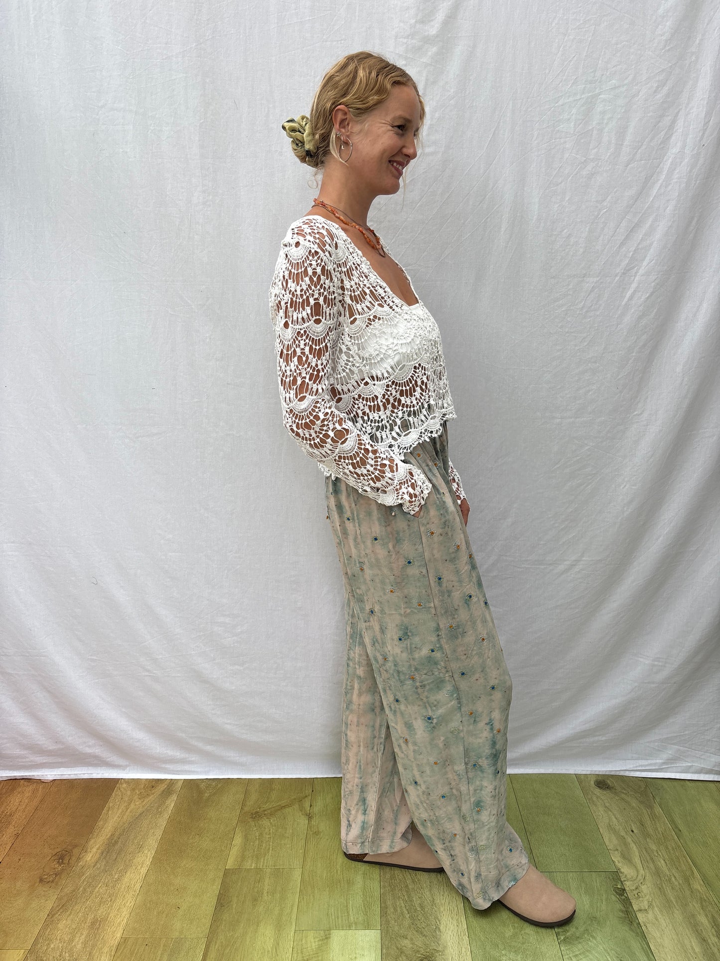 SILK TROUSERS | Long ~ Gem