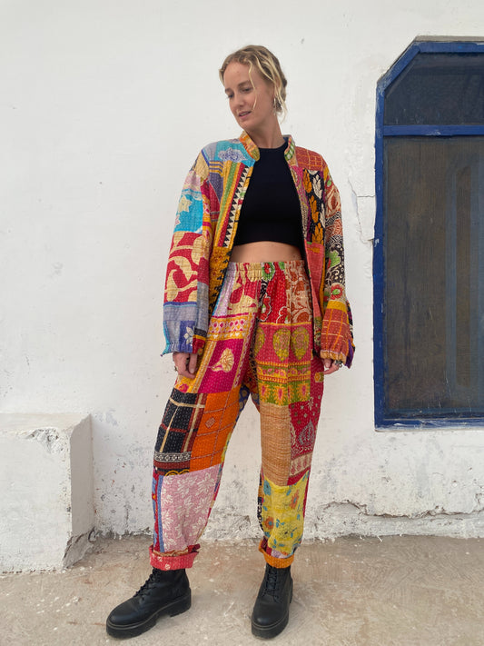 KANTHA TROUSER | Patchwork