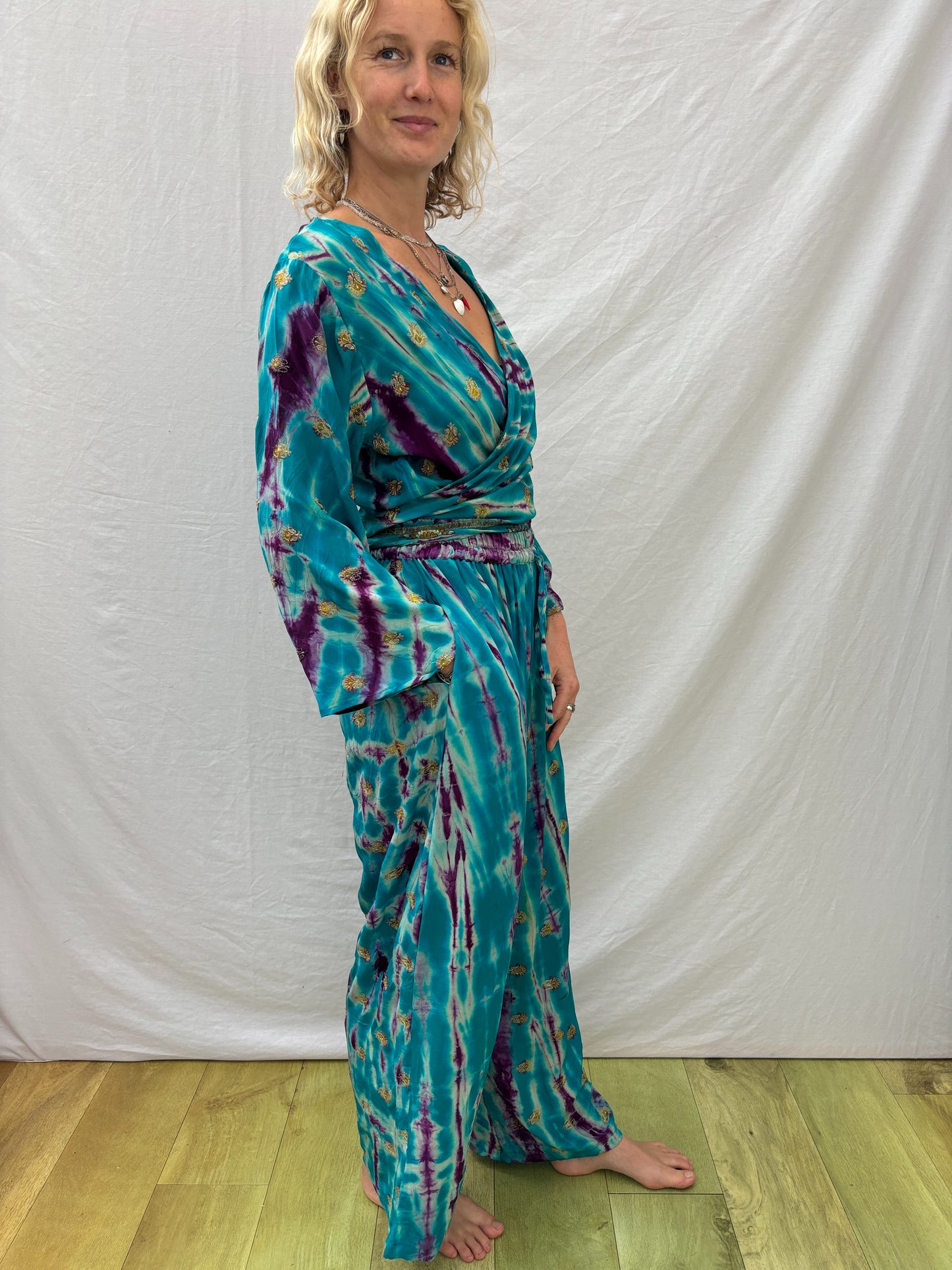 SILK TROUSERS | Long ~ Waves