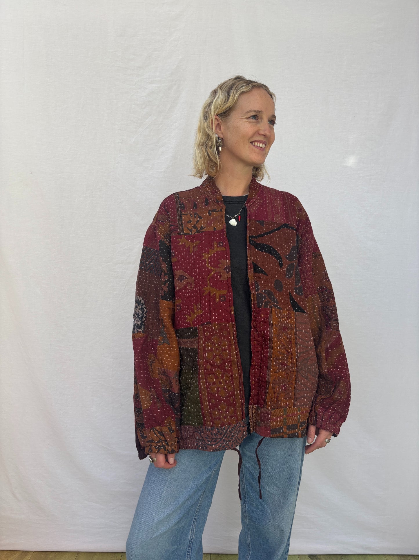 KANTHA ZIP BOMBER | Grounded