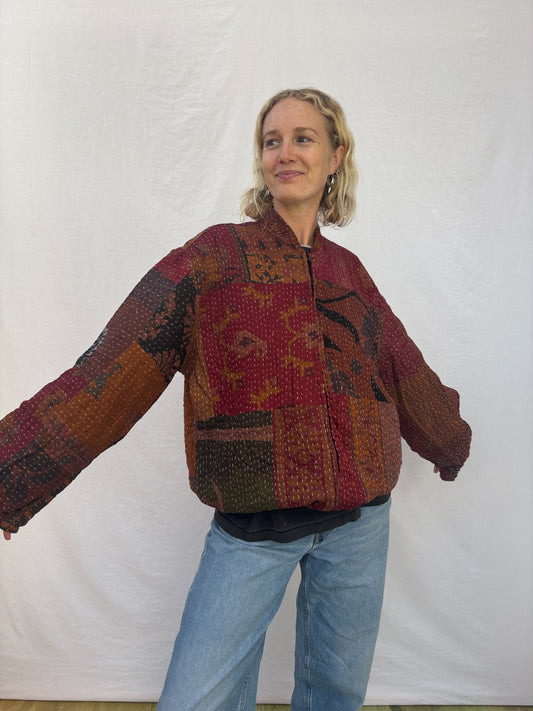 KANTHA ZIP BOMBER | Grounded