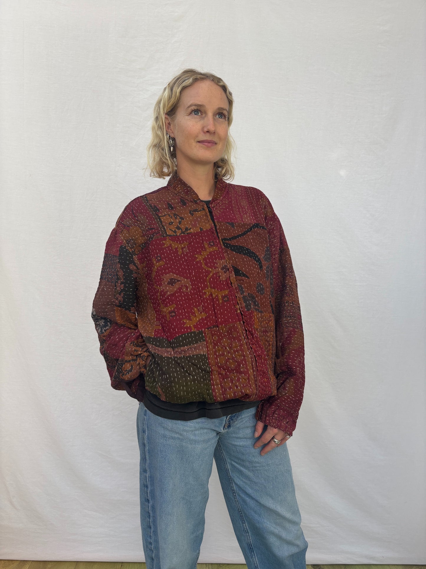 KANTHA ZIP BOMBER | Grounded