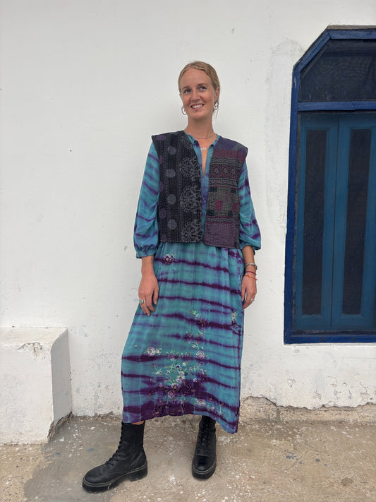 KANTHA WAISTCOAT | Moon
