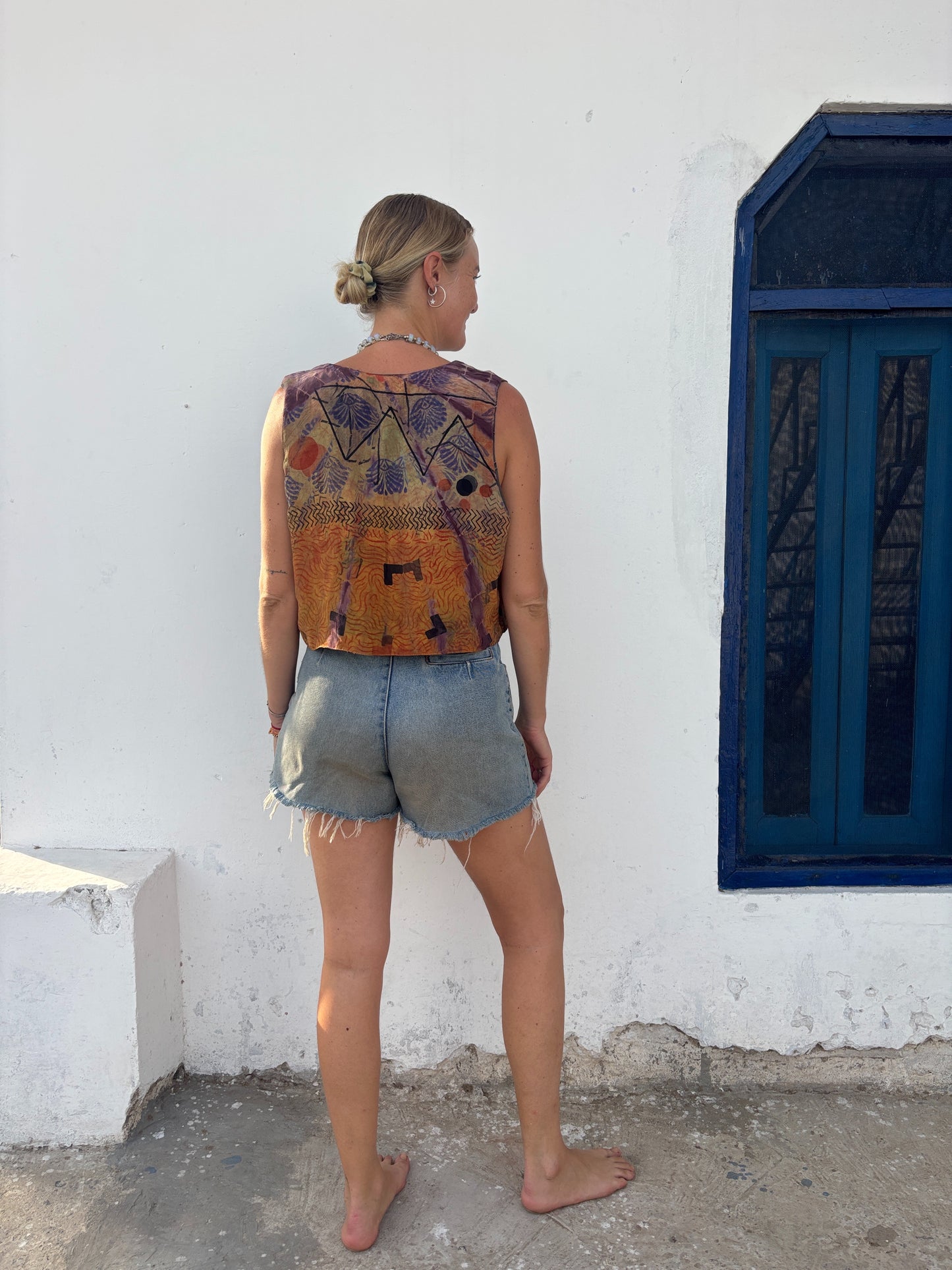 SILK WAISTCOAT | M/L ~ Starlight