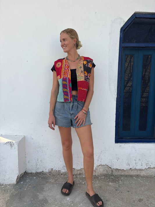KANTHA WAISTCOAT | Fruity