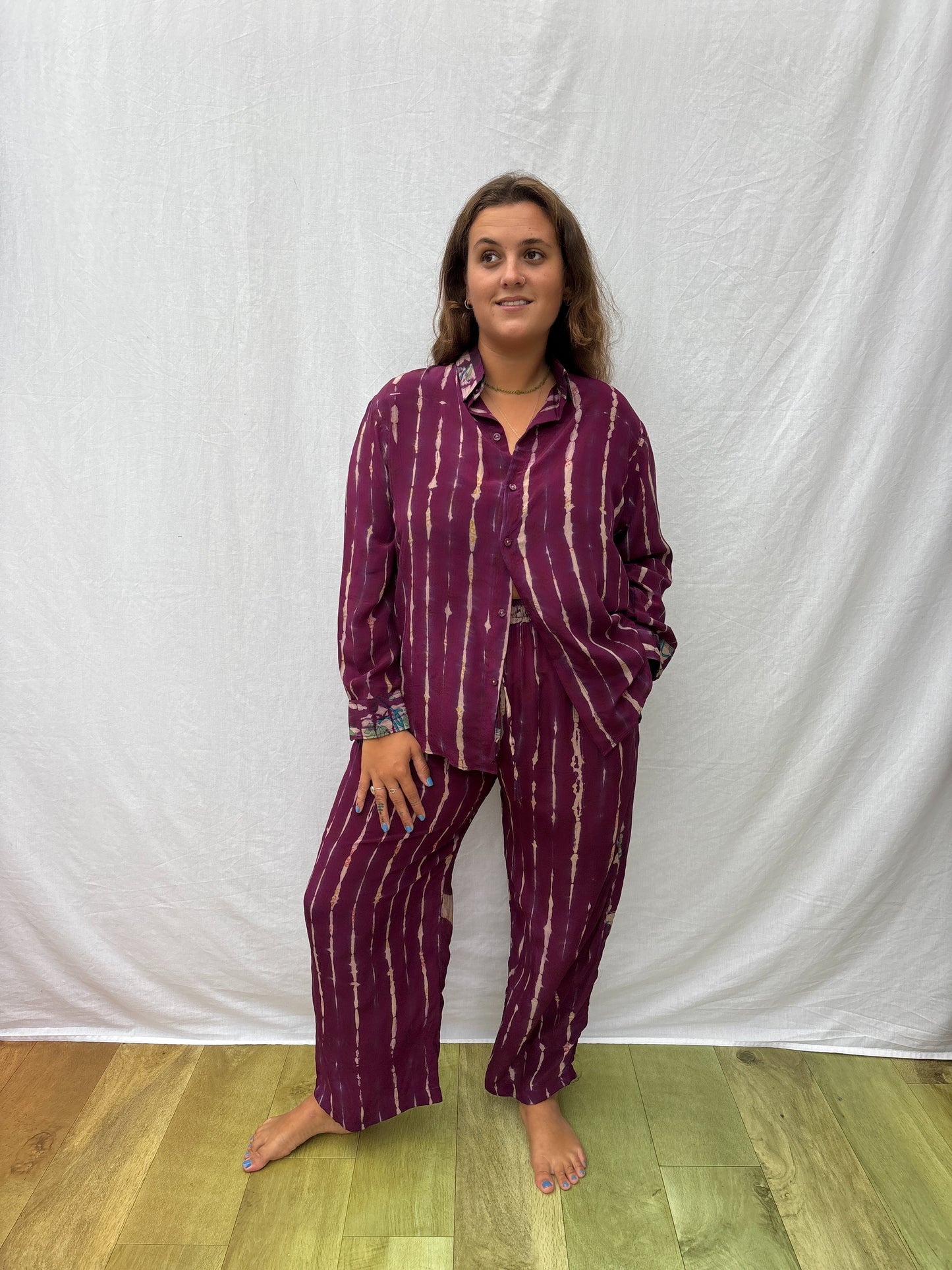 SHIRT SET | Long ~ Raspberry Ripple