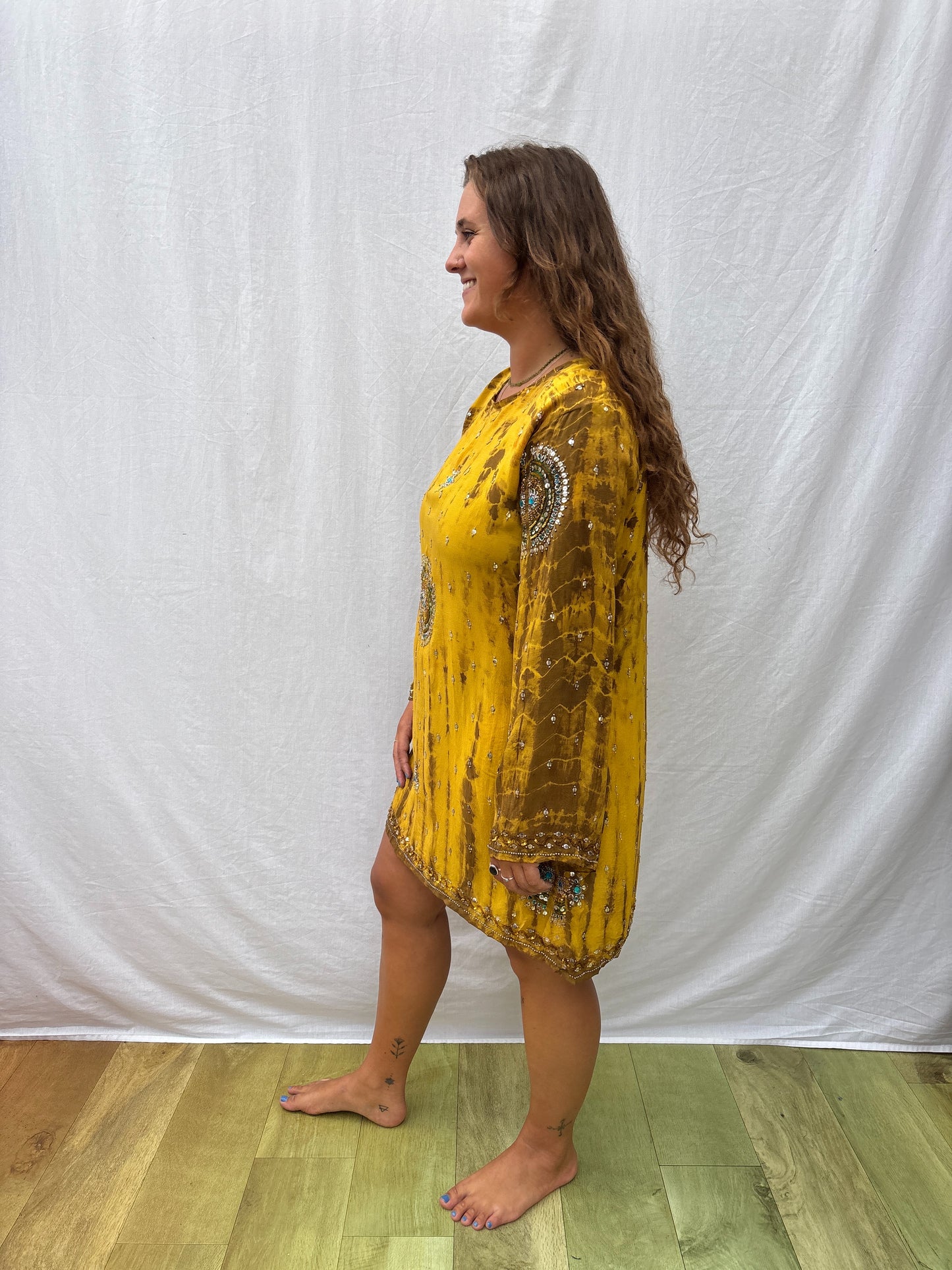 PARTY DRESS | M/L ~ Golden Girl