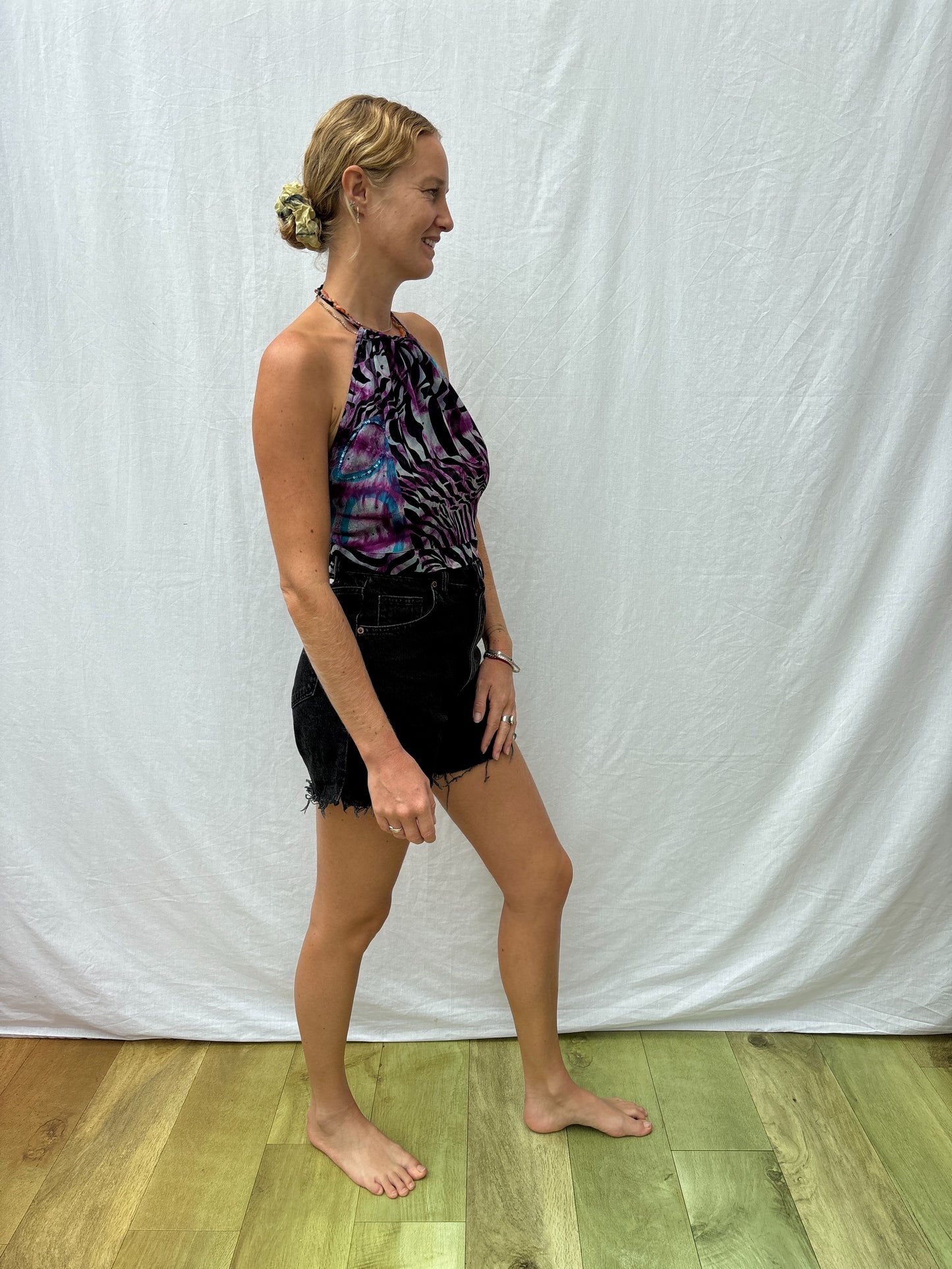 HALTER TOP | Zebra