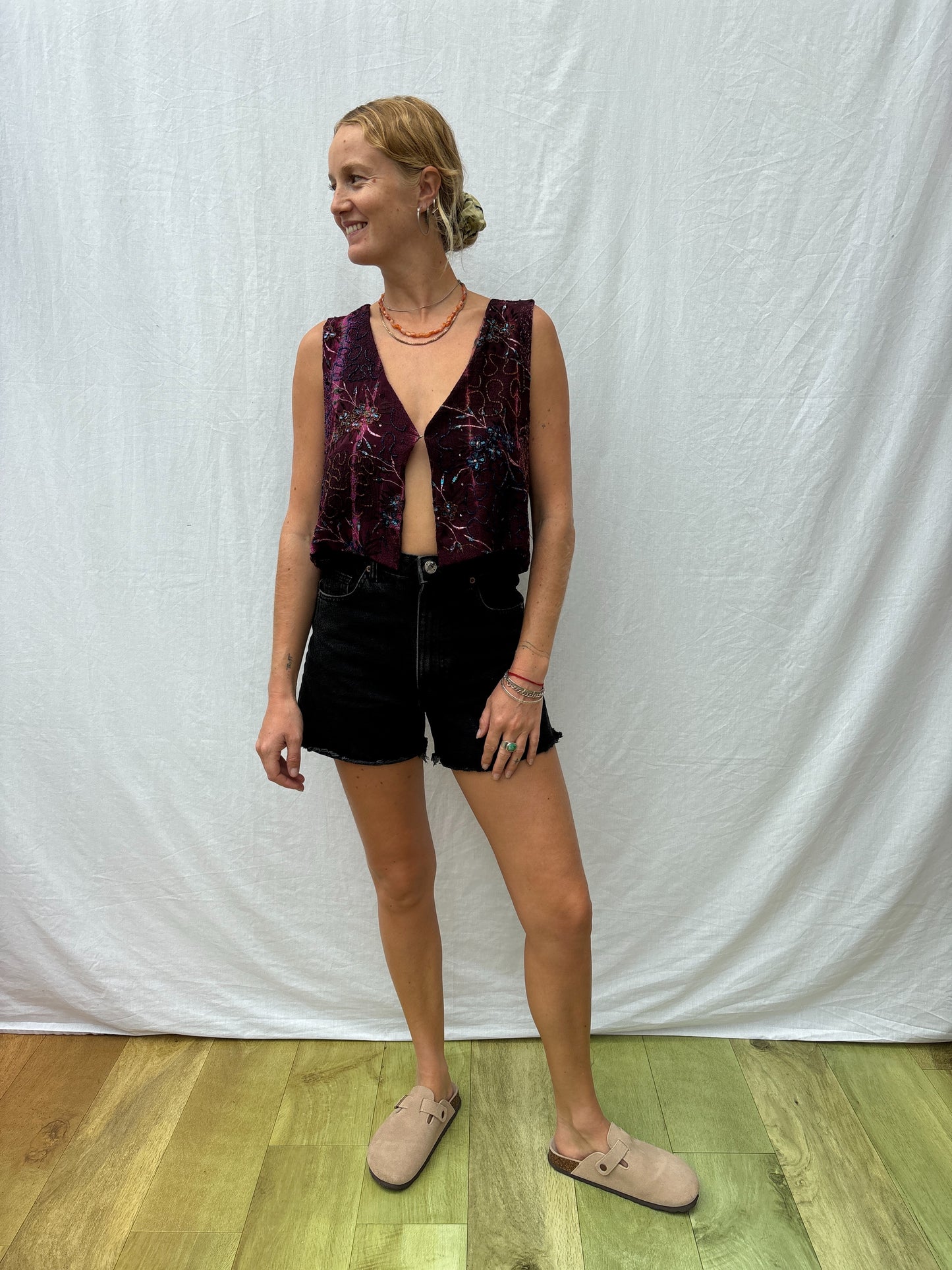SILK WAISTCOAT | S/M ~ Jelly Baby