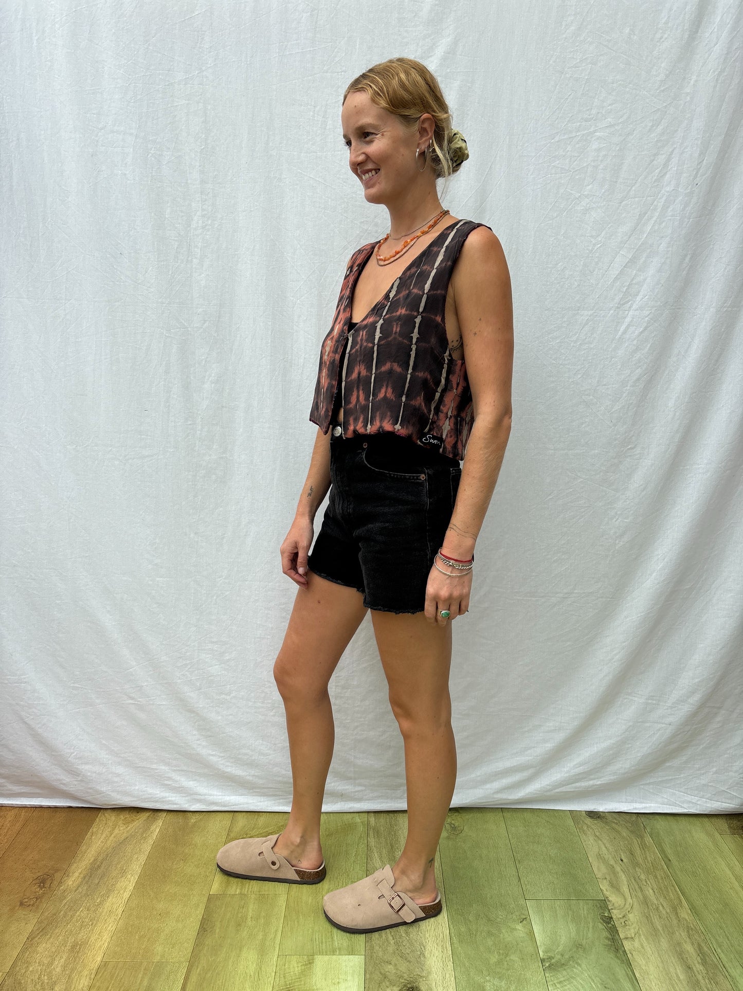 SILK WAISTCOAT | S/M ~ Jelly Baby