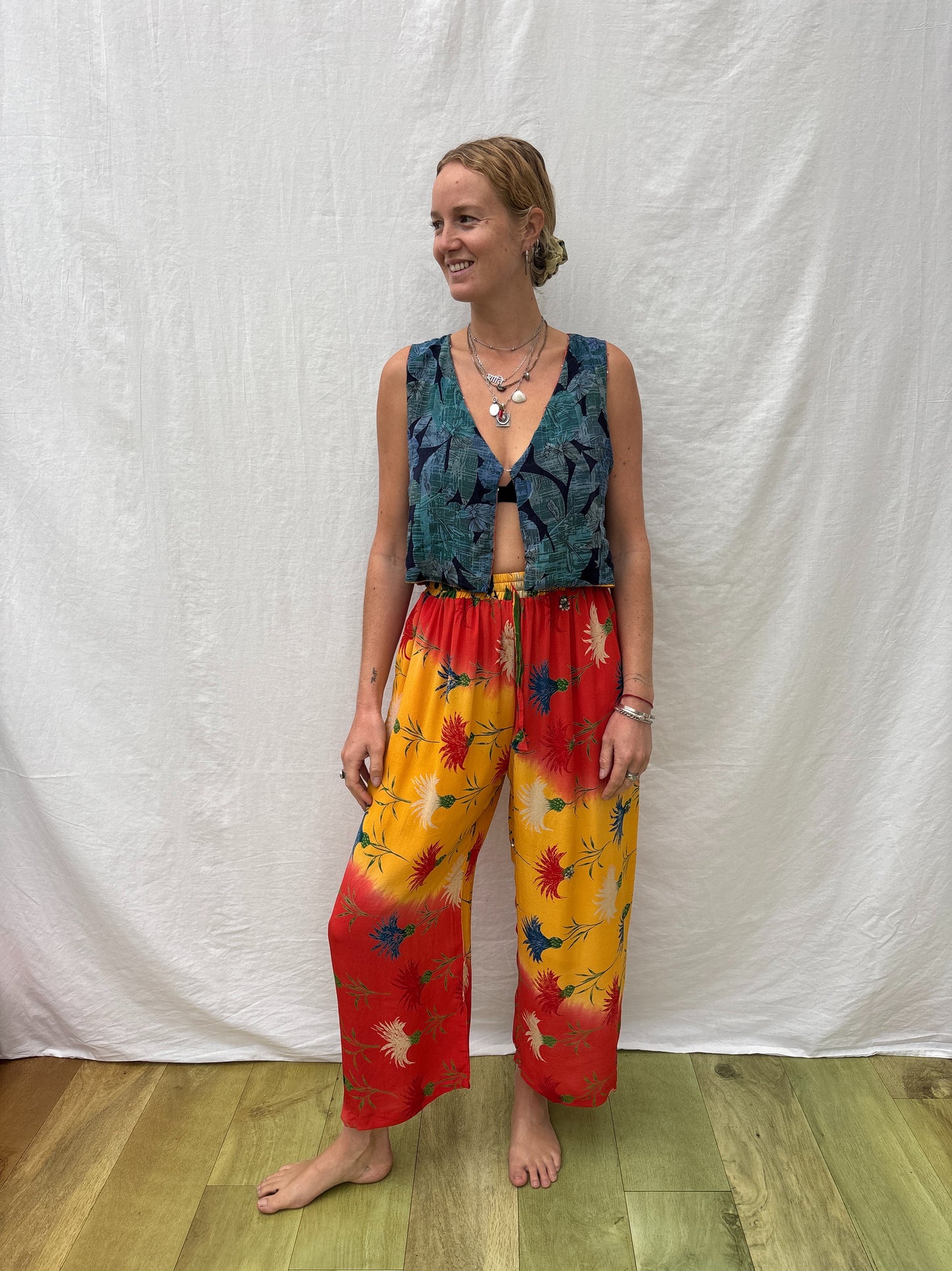 SILK WAISTCOAT | S/M ~ Live your life