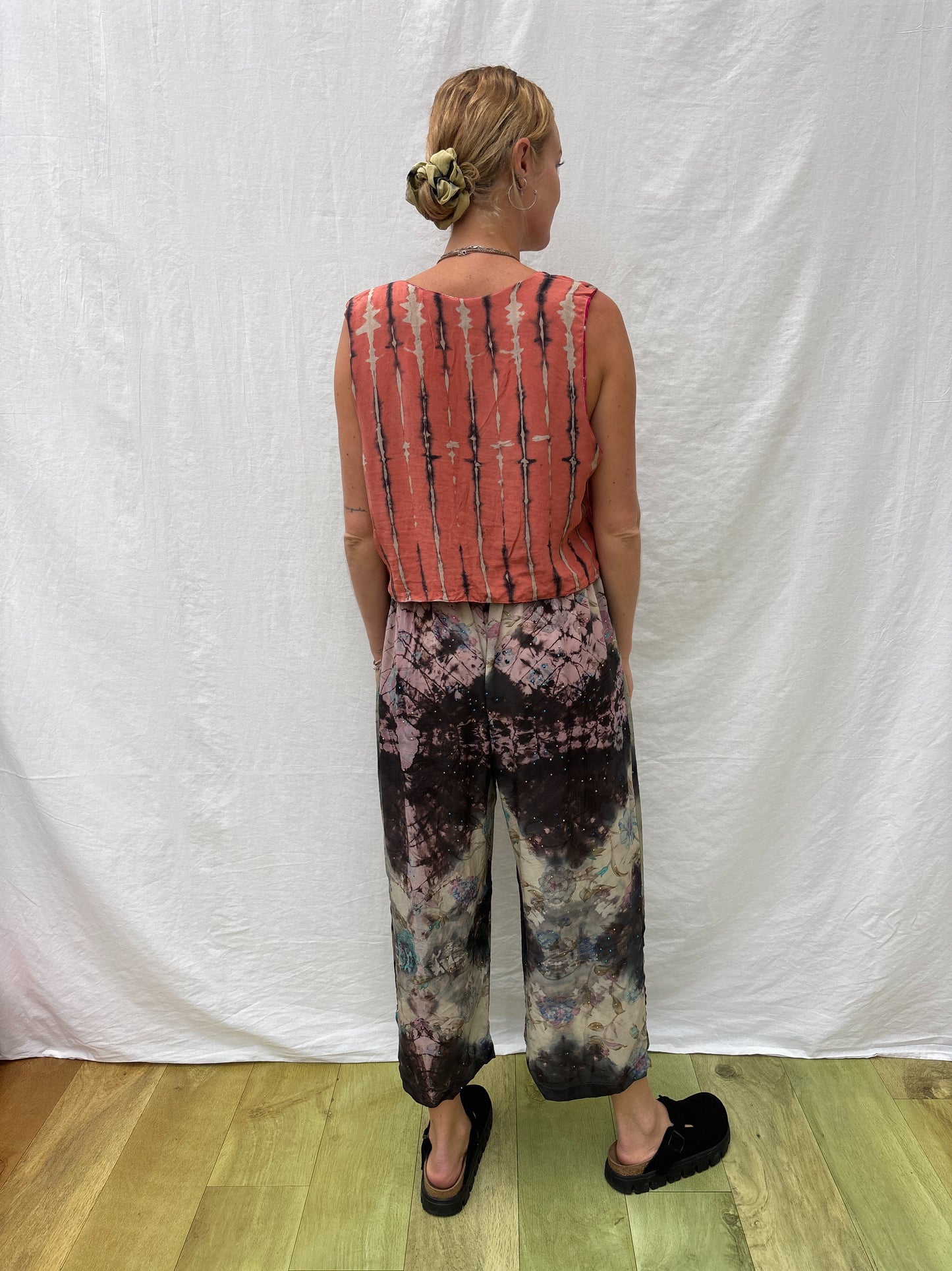 SILK WAISTCOAT | M/L ~ Fuchsia