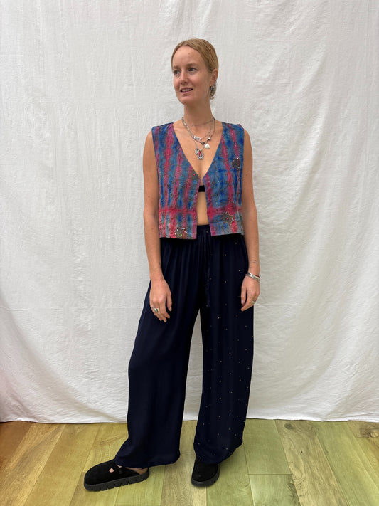 SILK WAISTCOAT | M/L ~  Glow up