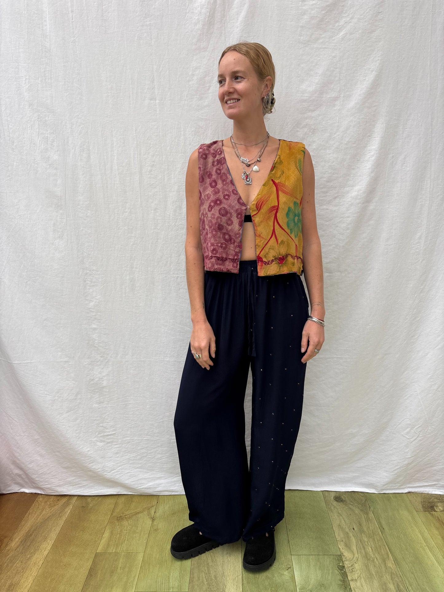 SILK WAISTCOAT | M/L ~ Glow up