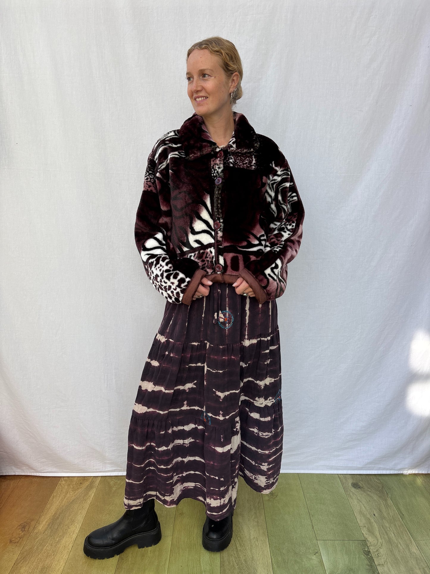 BLANKET JACKET | Animal Garnet