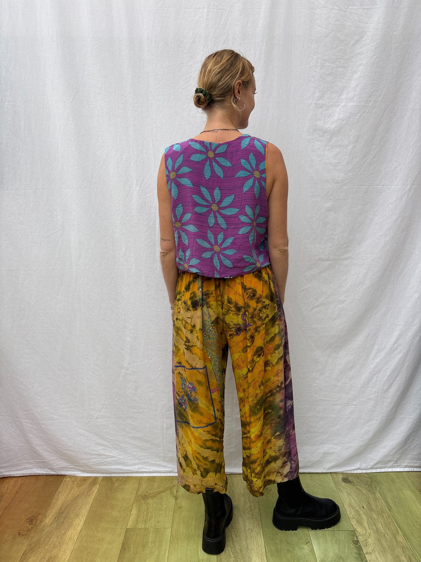 SILK WAISTCOAT | M/L ~ Primrose