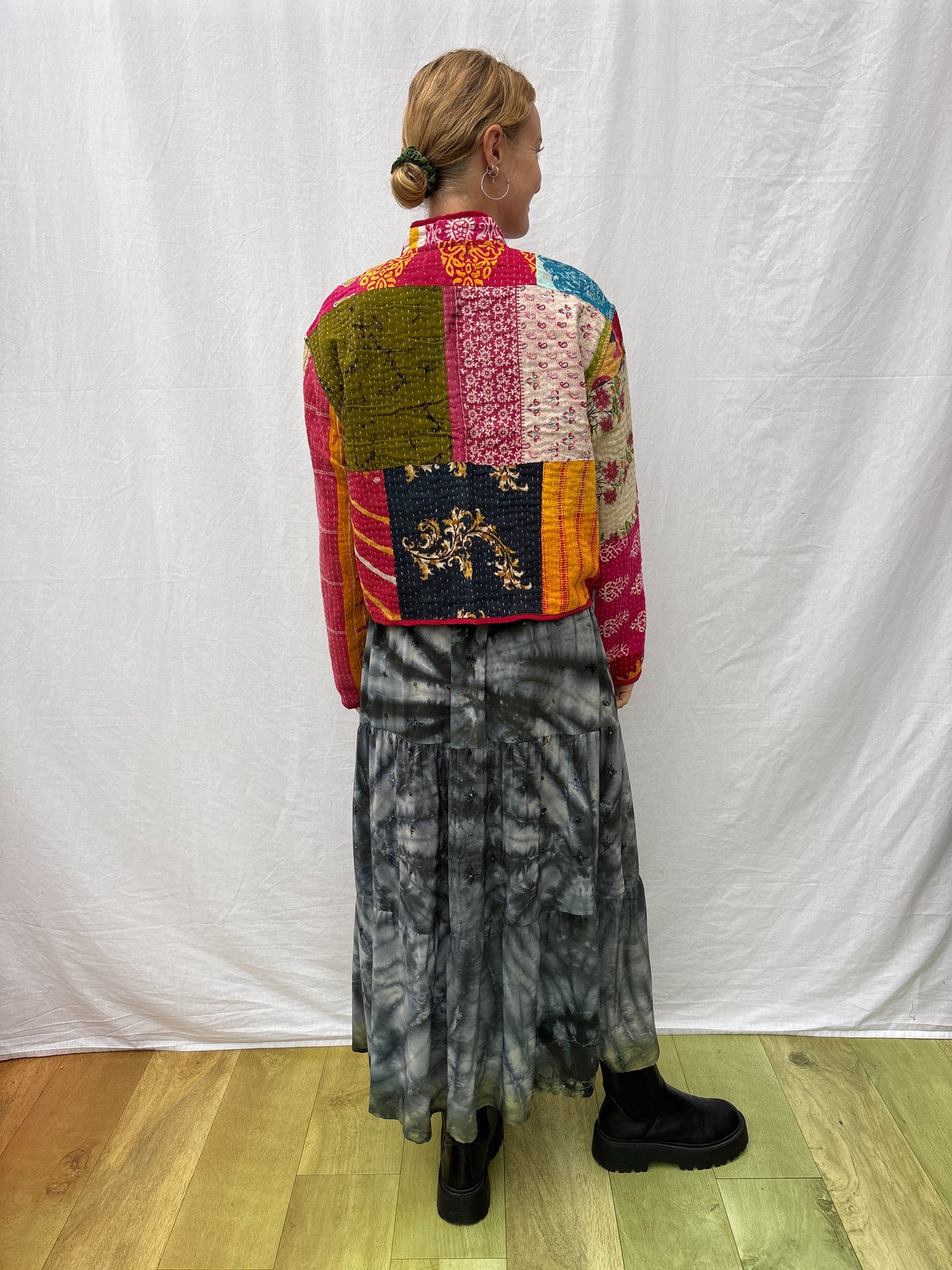 KANTHA CROP JACKET | Patchwork