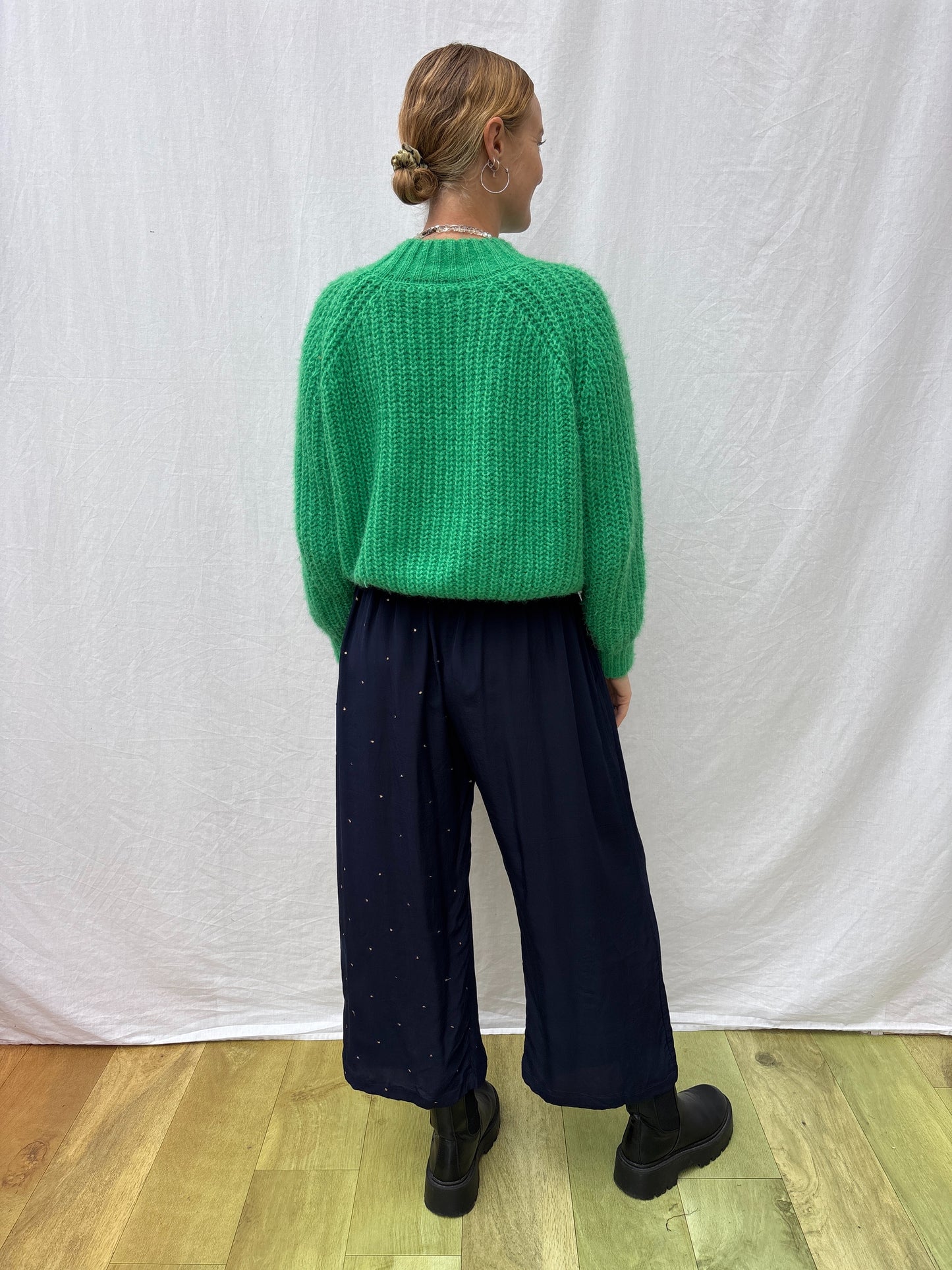 SILK TROUSERS | Short ~ Navy