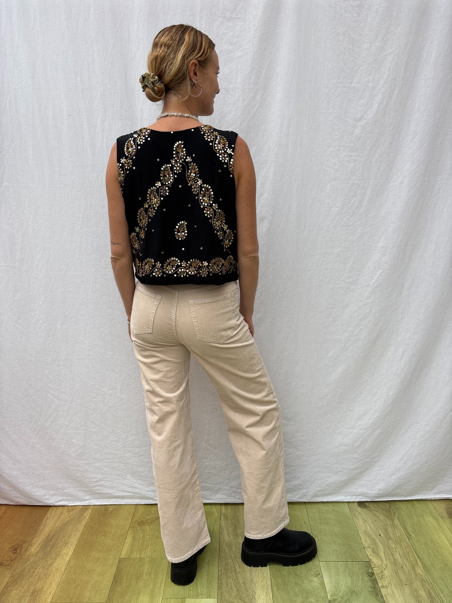 SILK WAISTCOAT | M/L ~ Shining