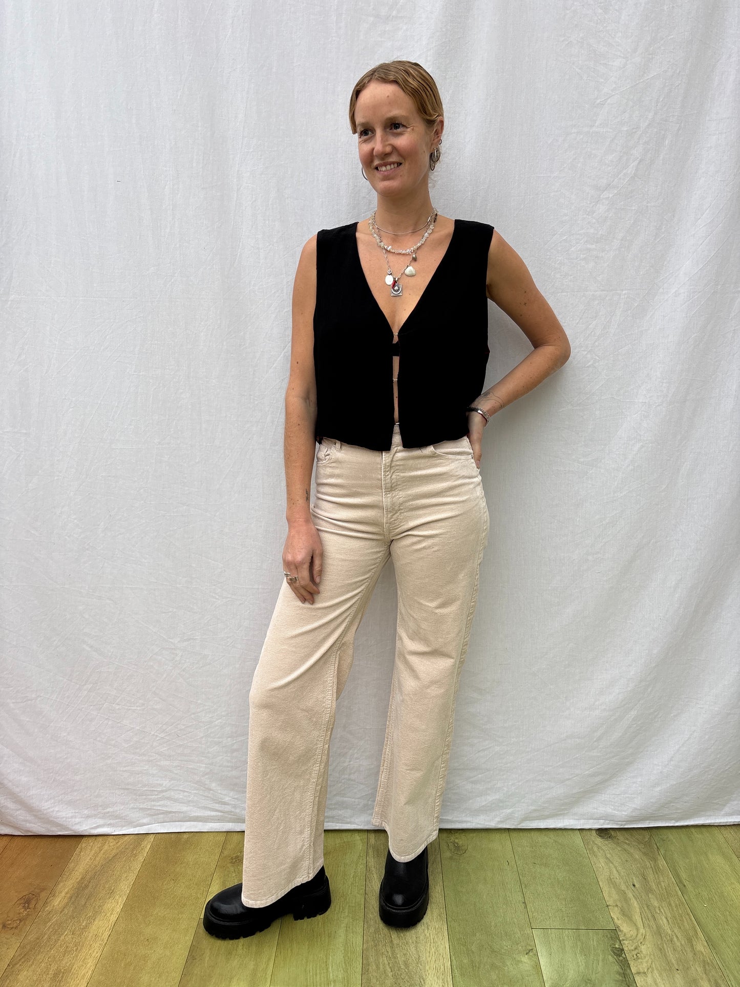 SILK WAISTCOAT | M/L ~ Rockstar