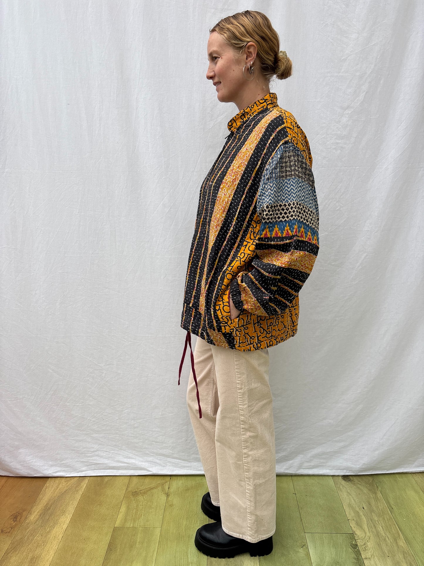 KANTHA ZIP BOMBER | Sanskrit