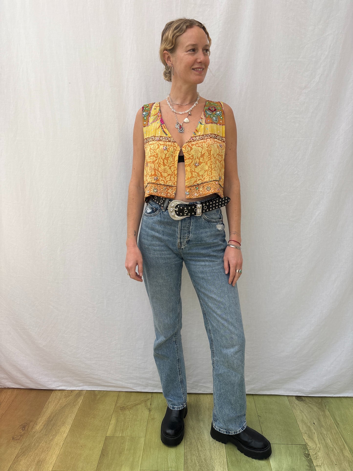 SILK WAISTCOAT | S/M ~ Sundown