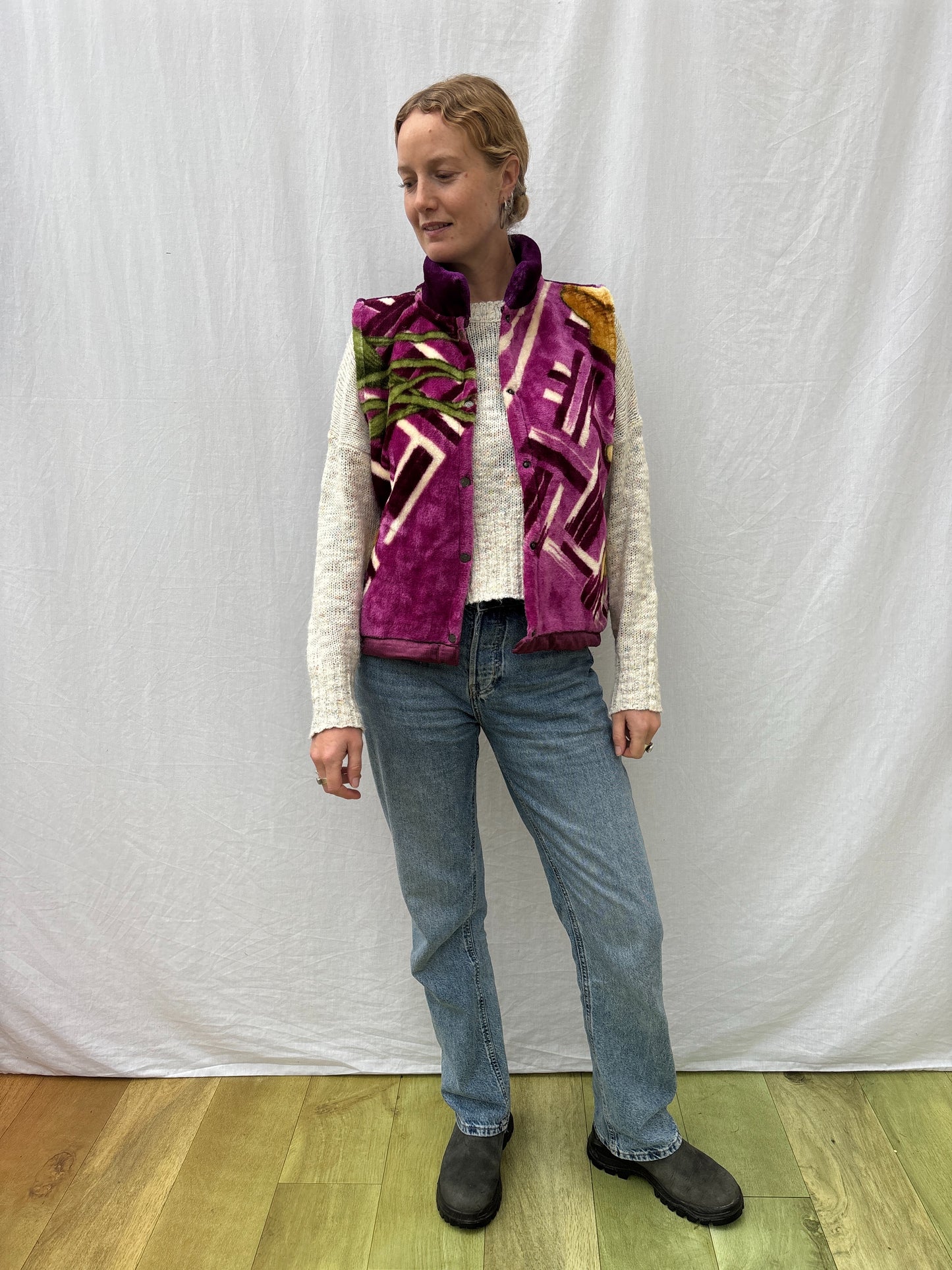 BLANKET GILET | Woven