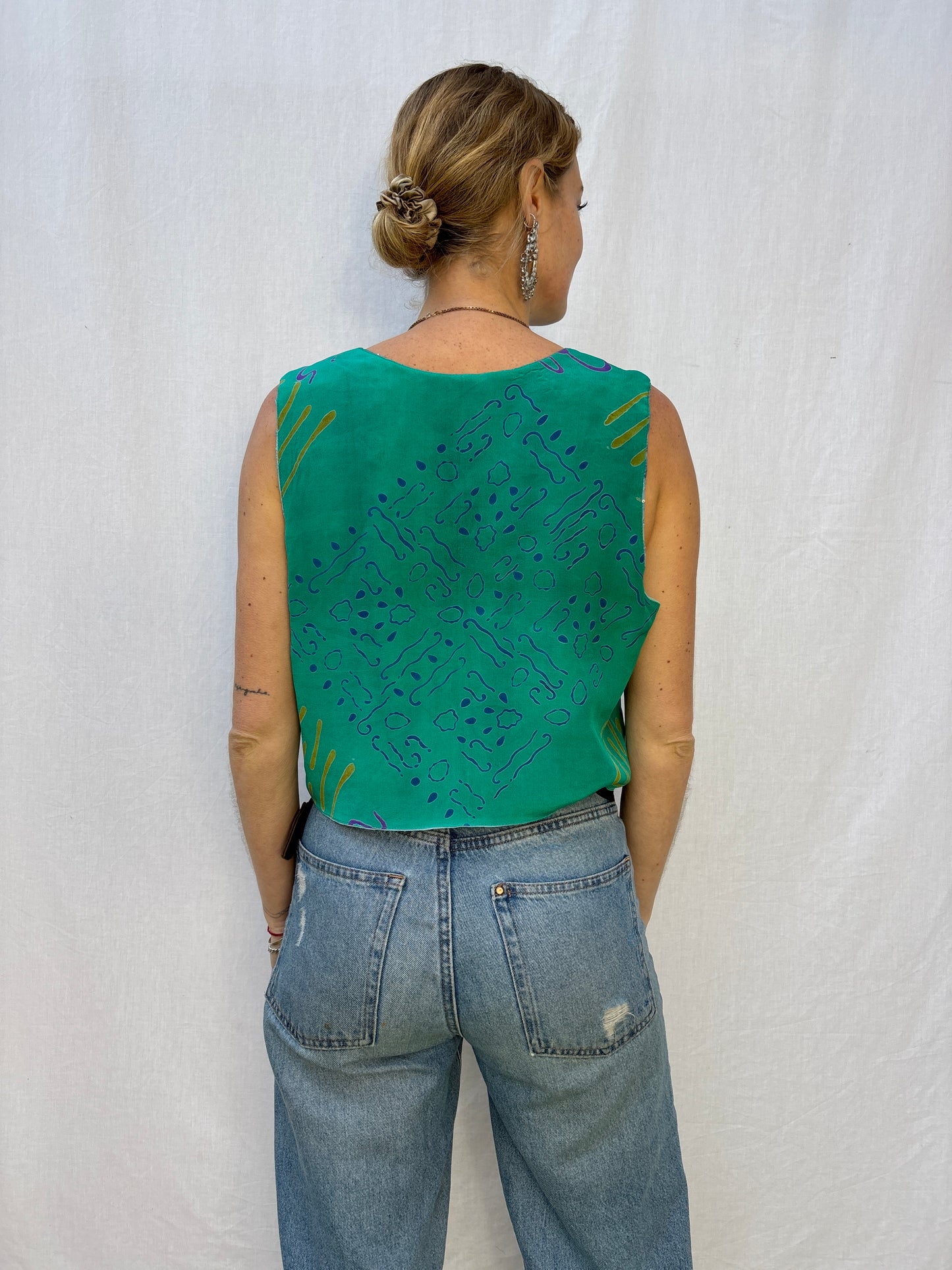 SILK WAISTCOAT | M/L ~ Dive in