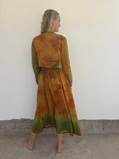 SILK SHRUG | Papaya