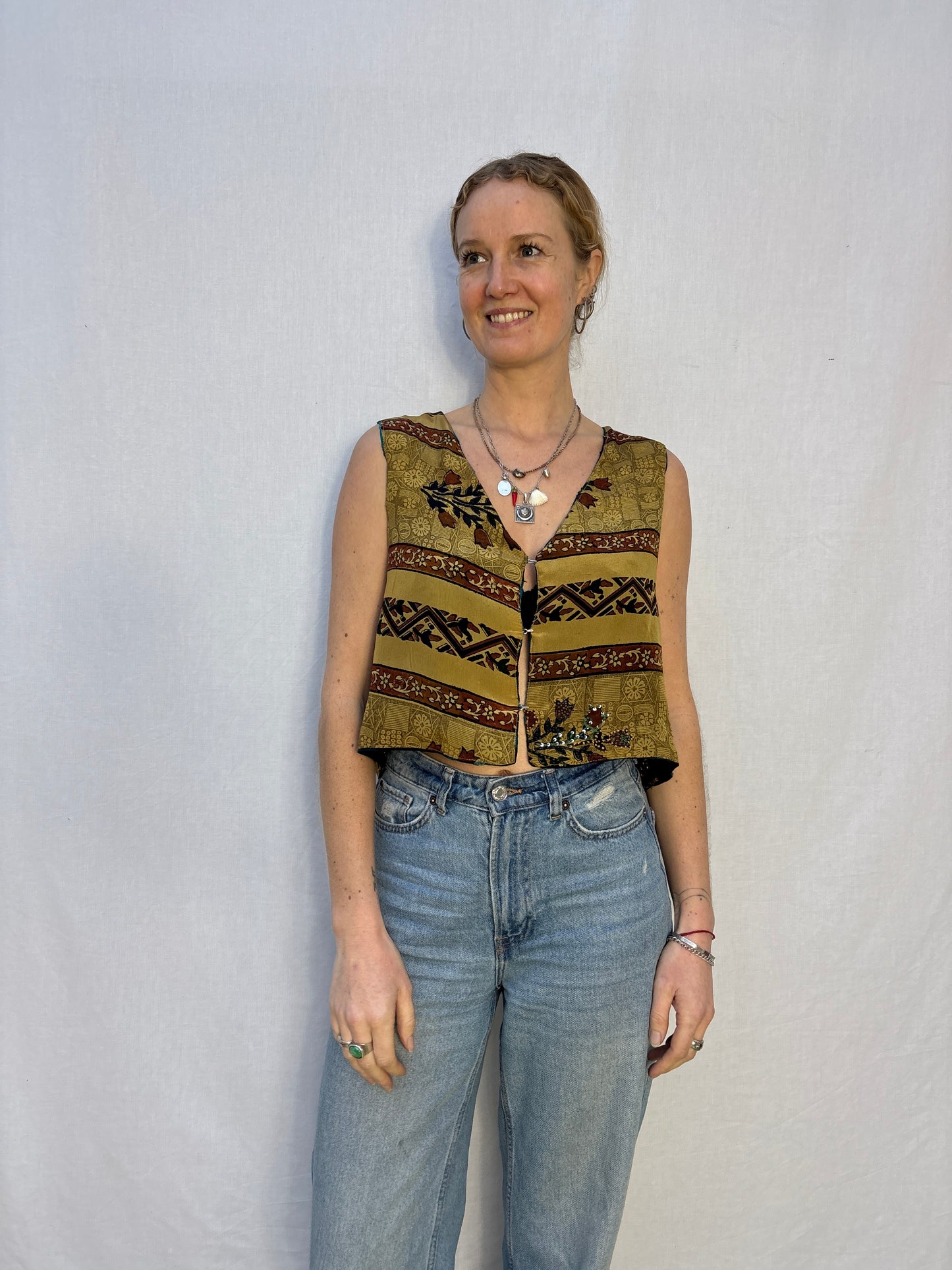 SILK WAISTCOAT | M/L ~ Alchemy
