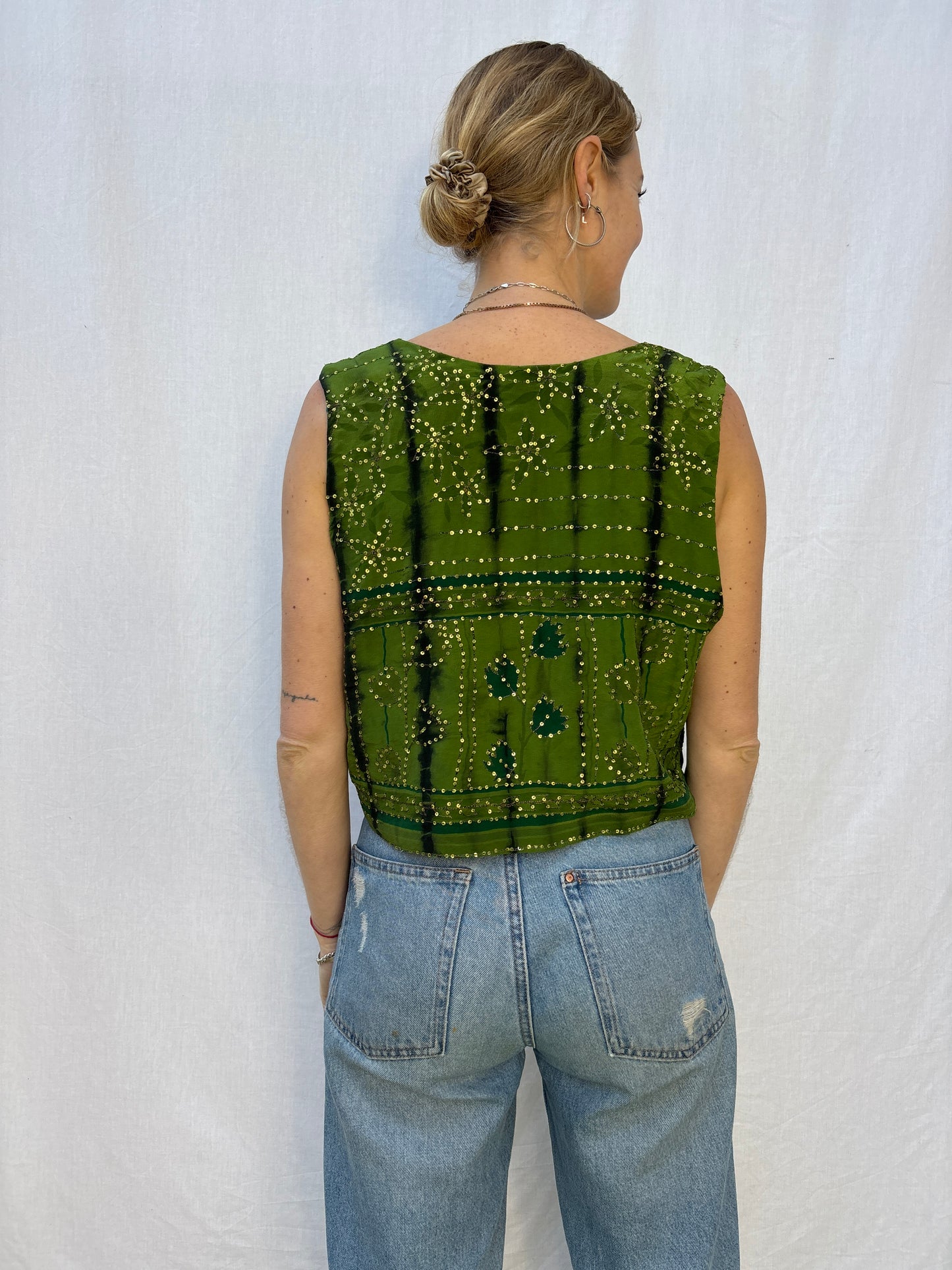 SILK WAISTCOAT | M/L ~ Serpent