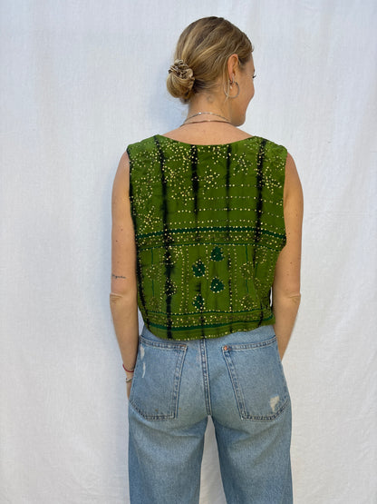 SILK WAISTCOAT | M/L ~ Serpent