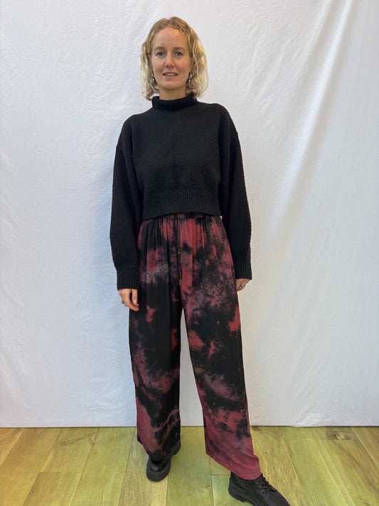 SILK TROUSERS | Long ~ Spacious