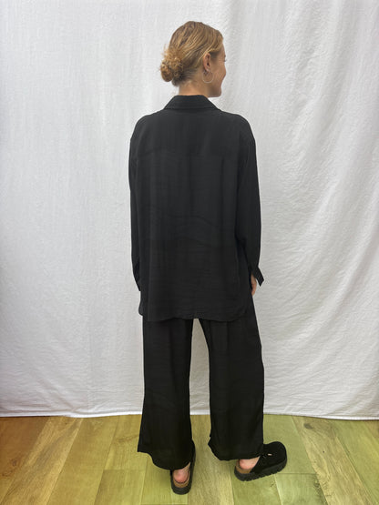 SHIRT SET |  Long ~ Noir