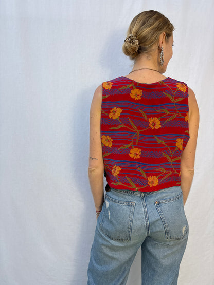 SILK WAISTCOAT | M/L ~ Romance