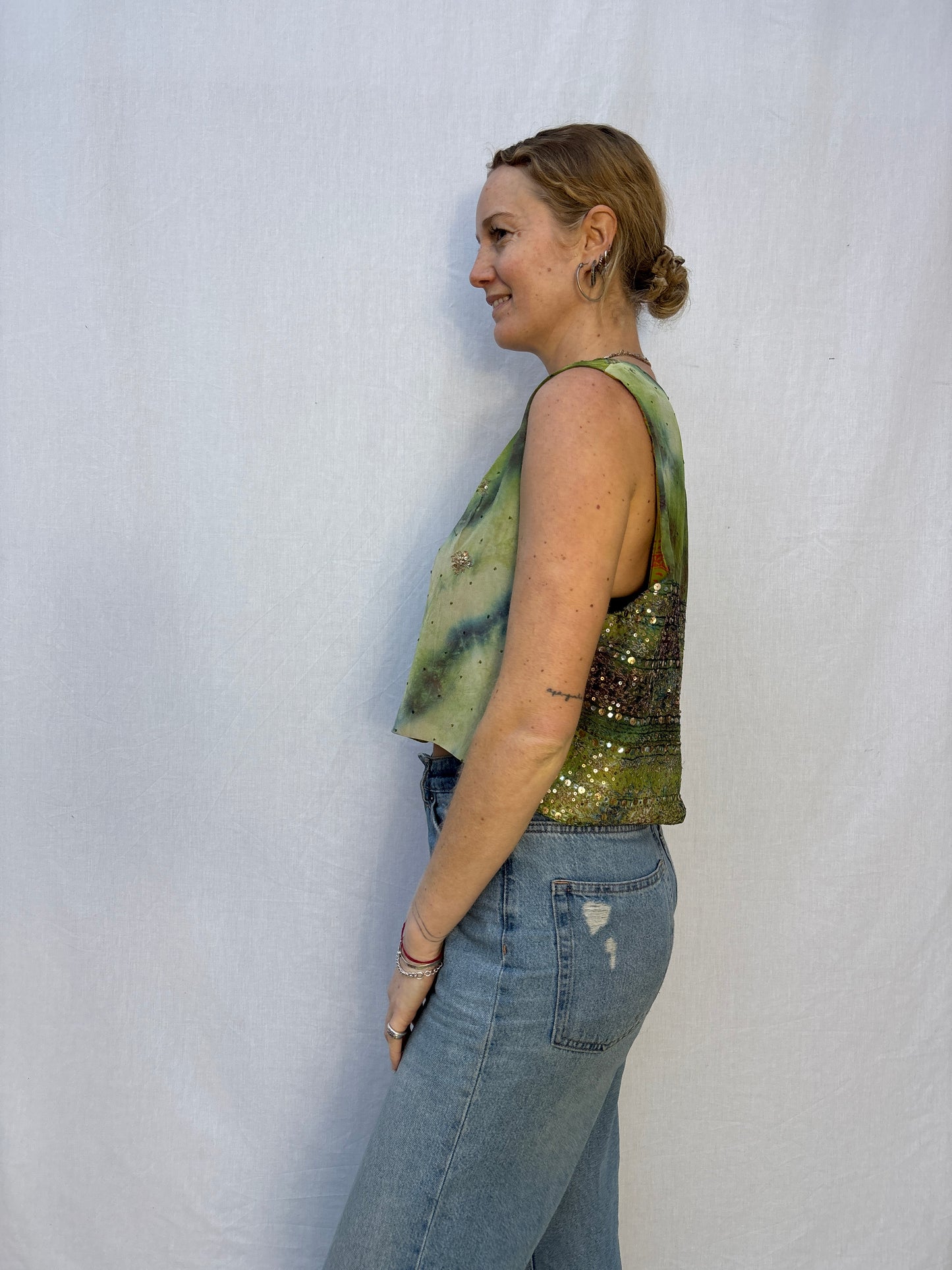 SILK WAISTCOAT | M/L ~ Listening