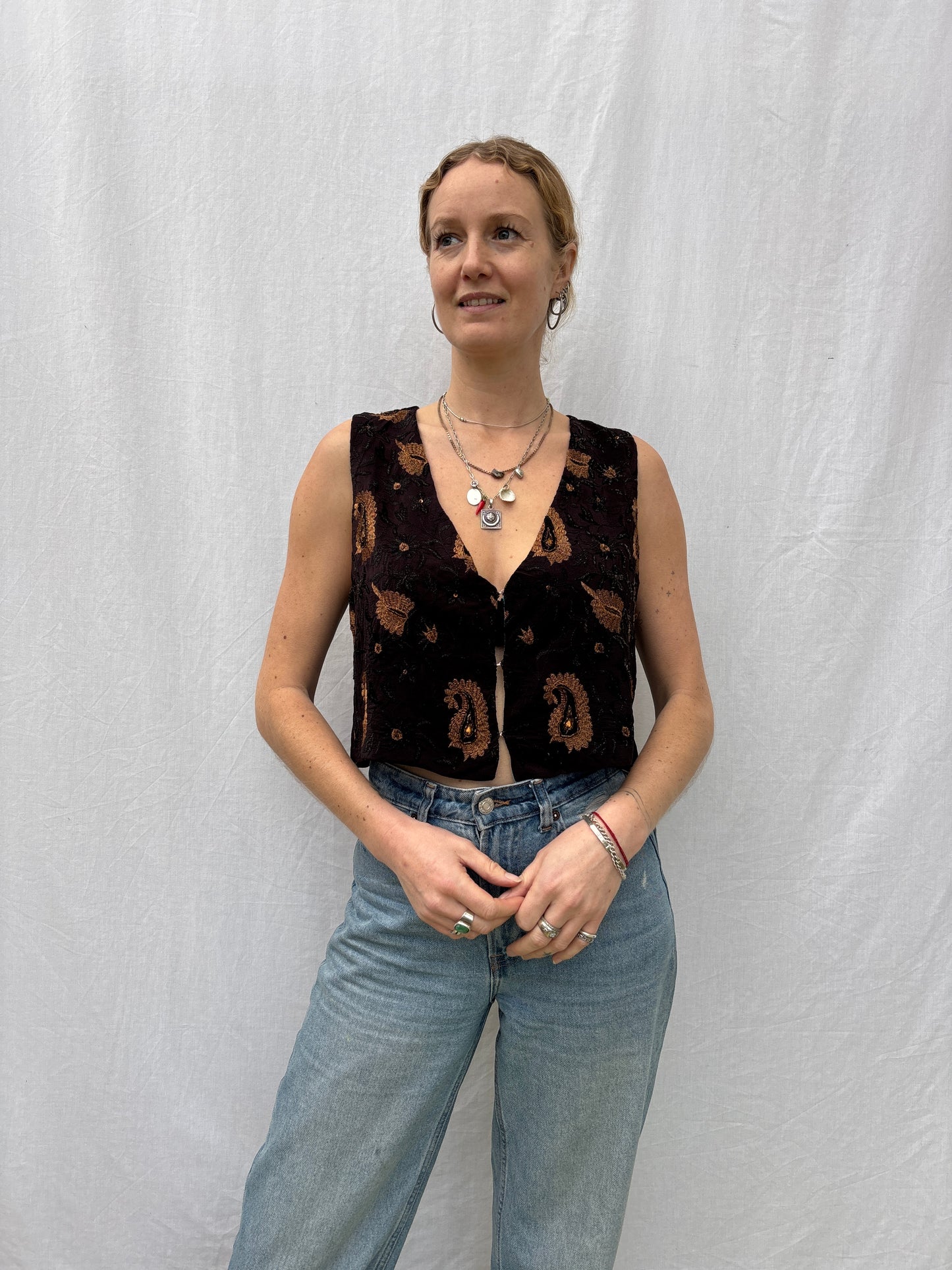 SILK WAISTCOAT | S/M ~ Read me