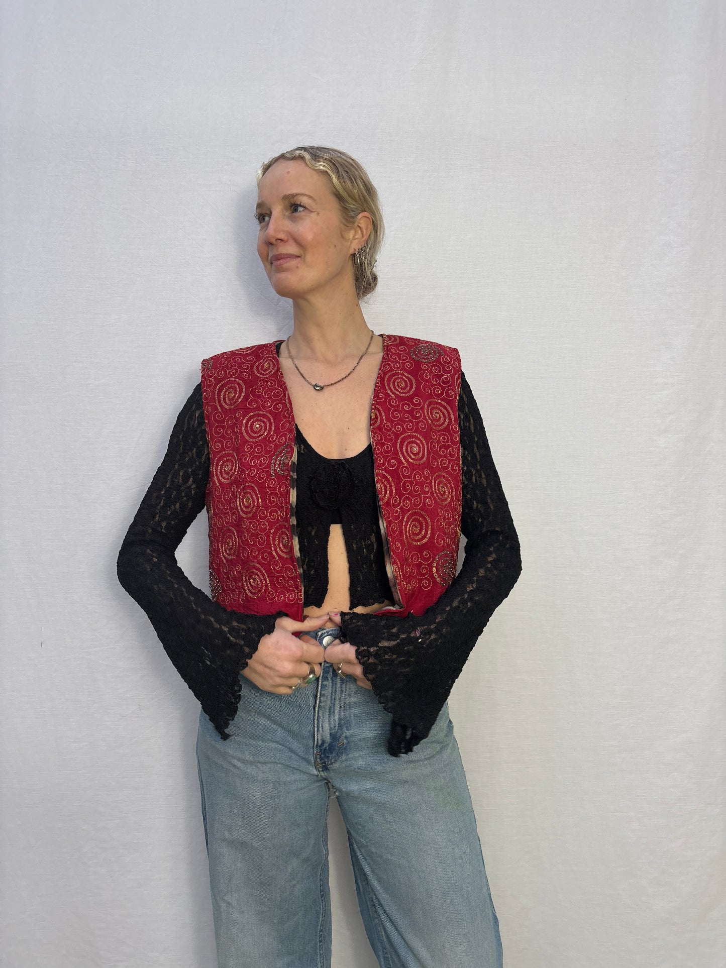 Silk Gilet | Spirals